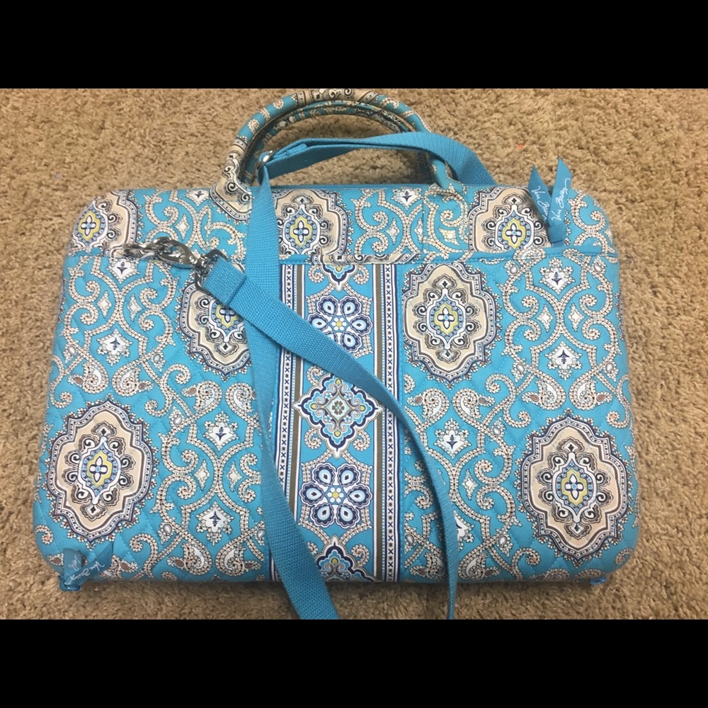 Vera Bradley laptop computer bag and coffee cup